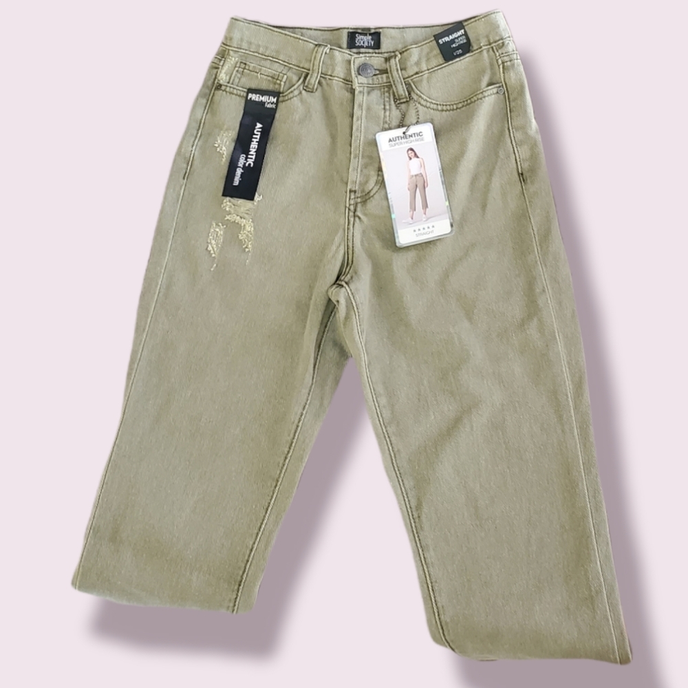 SIMPLE SOCIETY Distressed Jeans